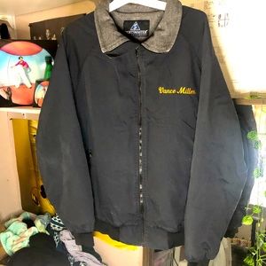Navy blue bomber jacket size XL